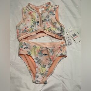 NWT- 2 pc ROXY Girl-Fille swimsuit- Size 10